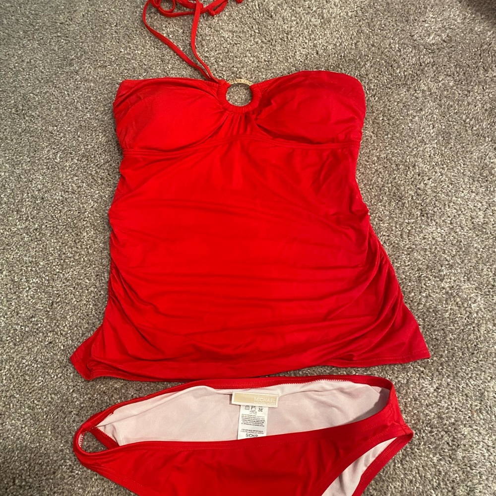 Michael Kors Red Tankini